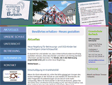 Tablet Screenshot of grundschule-burbach.de